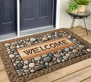 Blessed Inspirational Quote Doormat Anti-Slip Backing Mat Entryway Indoor Rug