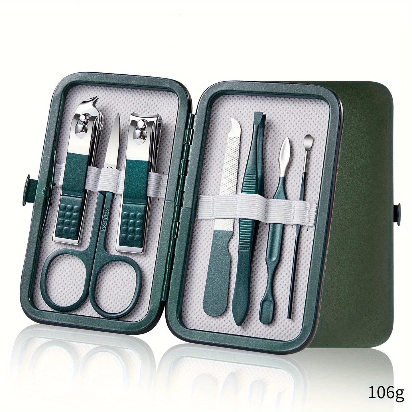 Professional Nail Care Kit Stainless Steel Manicure & Pedicure Set Nail Clipper Set with Travel Case
