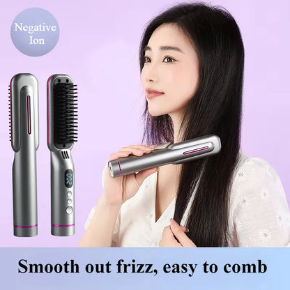 Portable Hair Straightener Comb & Curling Comb