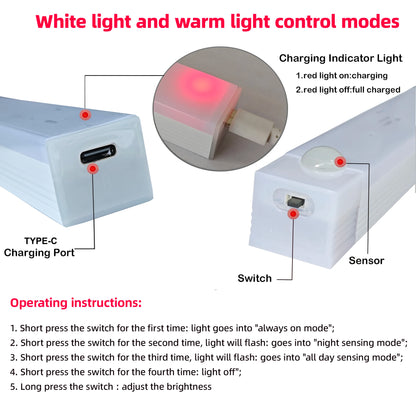 Motion Sensor Lights Closet Kitchen Night Lights Bedroom Detector Light Cabinet Staircase