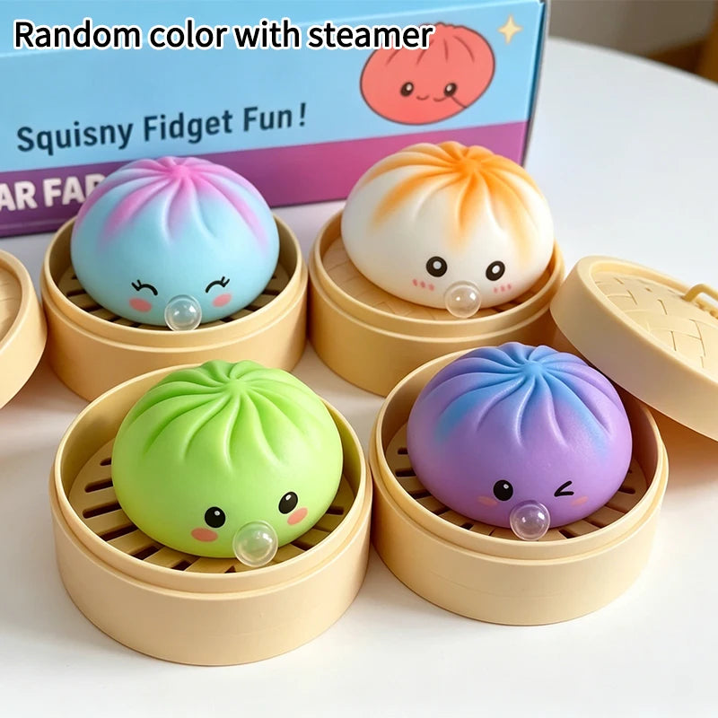 Cheese Dumpling Squishy Butter Squishy Fidget Toys Stress-Relieving Balls