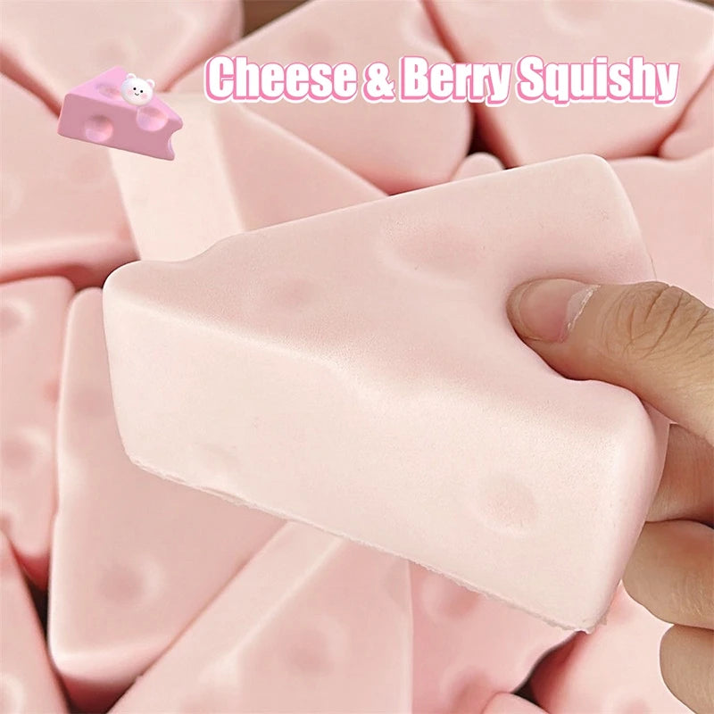 Cheese Dumpling Squishy Butter Squishy Fidget Toys Stress-Relieving Balls