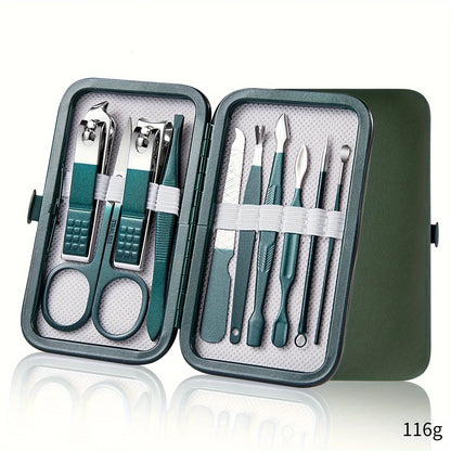 Professional Nail Care Kit Stainless Steel Manicure & Pedicure Set Nail Clipper Set with Travel Case