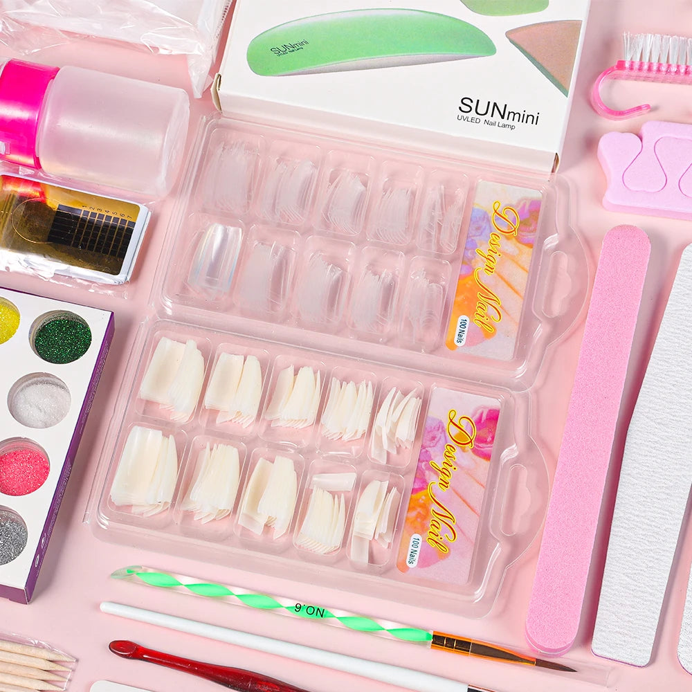 Nail Acrylic Powder and Liquid Monomer Nails Art Decoration For Manicure Set