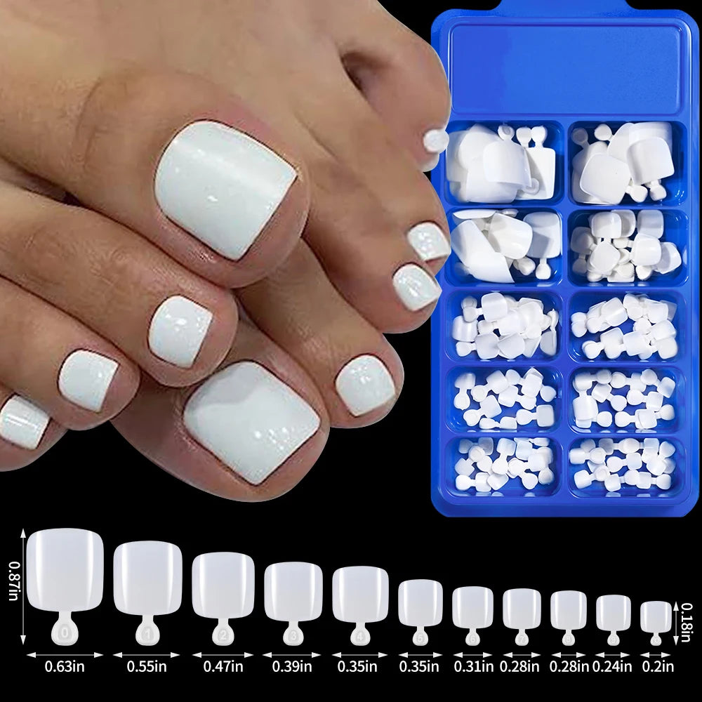 100pcs Fake Toe nails