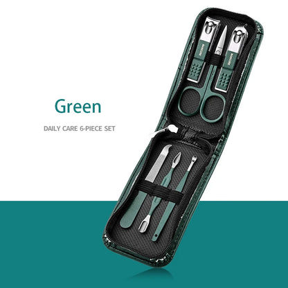 Professional Nail Care Kit Stainless Steel Manicure & Pedicure Set Nail Clipper Set with Travel Case