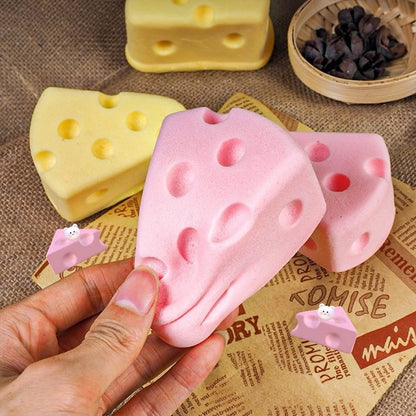 Cheese Dumpling Squishy Butter Squishy Fidget Toys Stress-Relieving Balls
