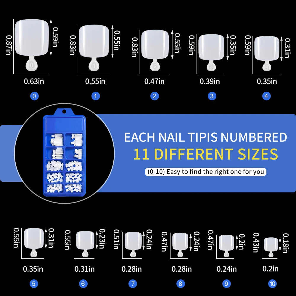 100pcs Fake Toe nails