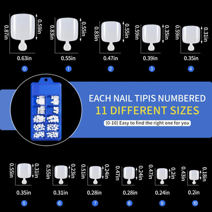 100pcs Fake Toe nails