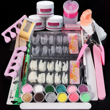 Nail Acrylic Powder and Liquid Monomer Nails Art Decoration For Manicure Set